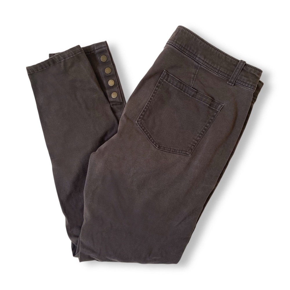 Loft Button Snap Hem Skinny Pants